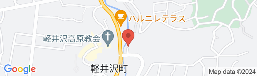 星のや軽井沢の地図