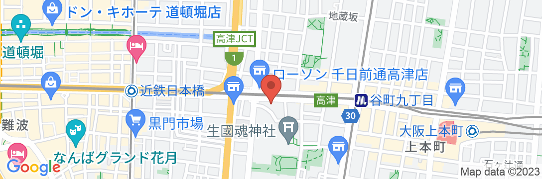 Prime Inn Nippombashiの地図
