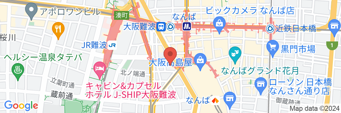 相鉄フレッサイン 大阪なんば駅前の地図