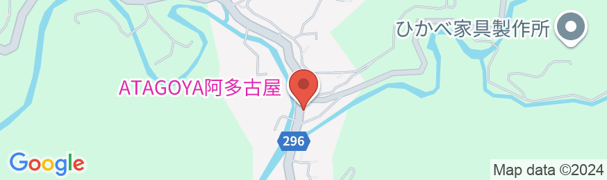 阿多古屋の地図