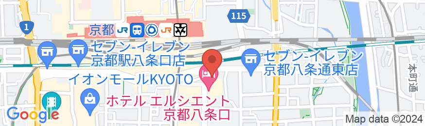 ダイワロイネットホテル京都テラス八条 PREMIERの地図