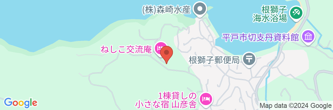 ゲストハウスねしこ交流庵の地図