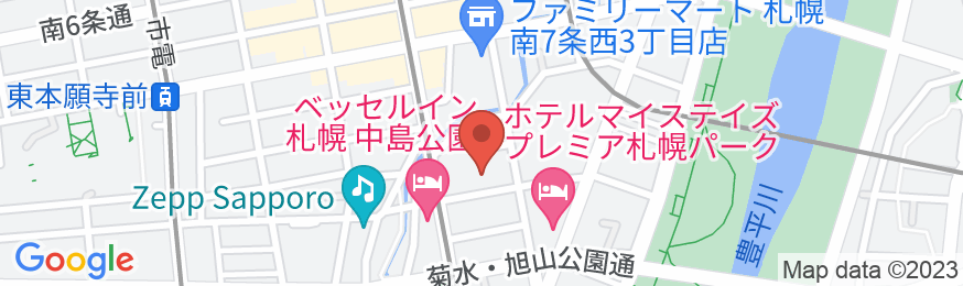 ホテルJALシティ札幌 中島公園の地図