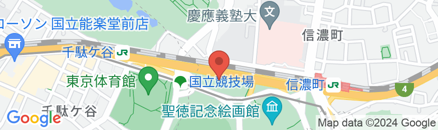 三井ガーデンホテル神宮外苑の杜プレミアの地図