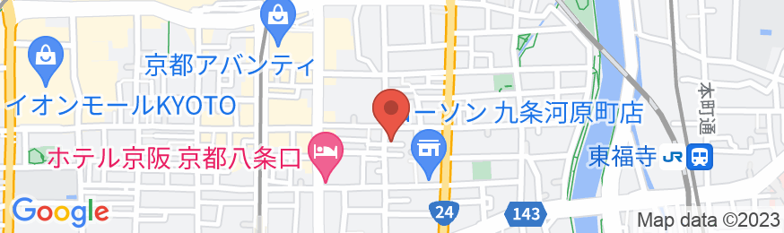 奏 京都八条口の地図