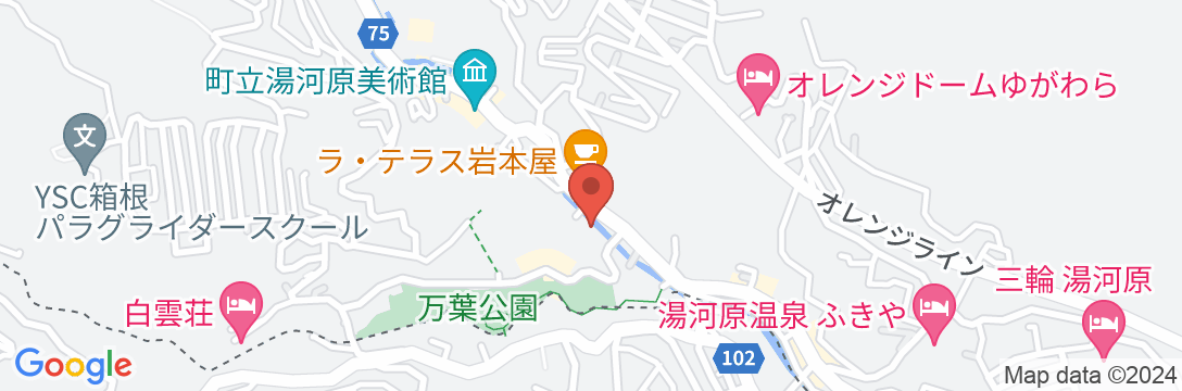 富士屋旅館 湯河原の地図