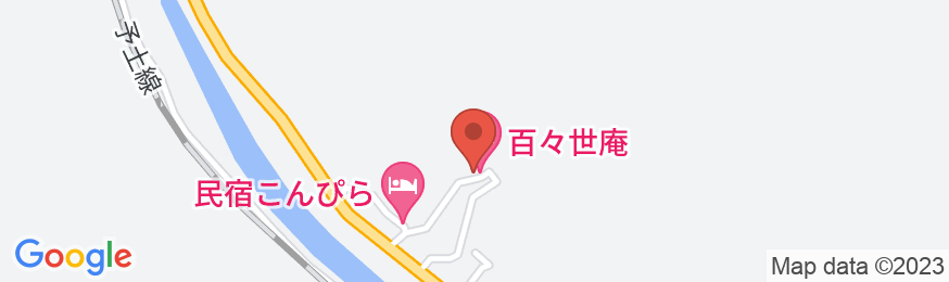 百々世庵の地図