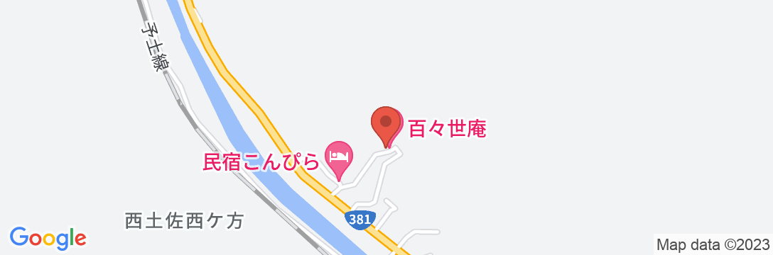 百々世庵の地図