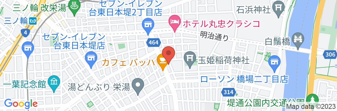 東京SA旅館の地図