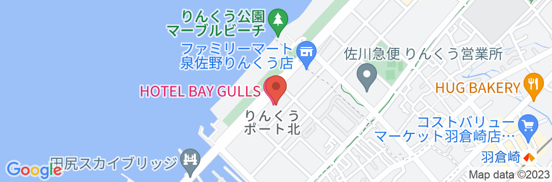 HOTEL BAY GULLS(ホテル ベイガルズ)の地図