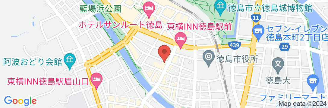 HOSTEL PAQ tokushimaの地図
