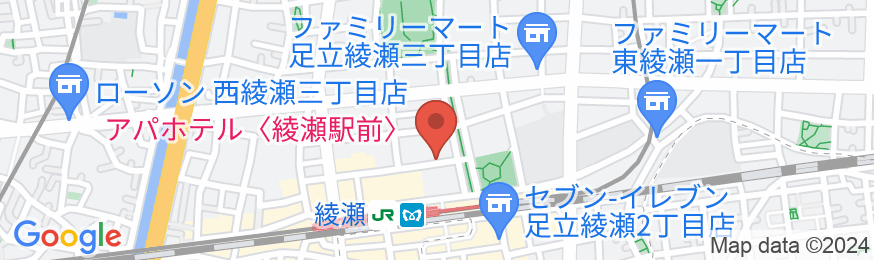 アパホテル〈綾瀬駅前〉の地図