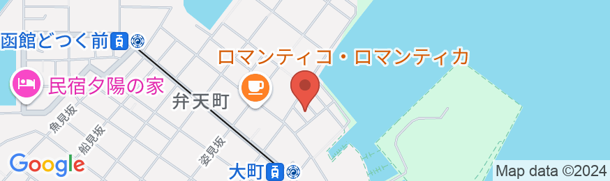 bay side 函館の地図