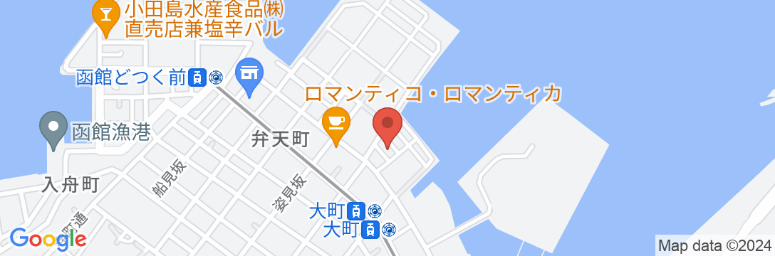 bay side 函館の地図