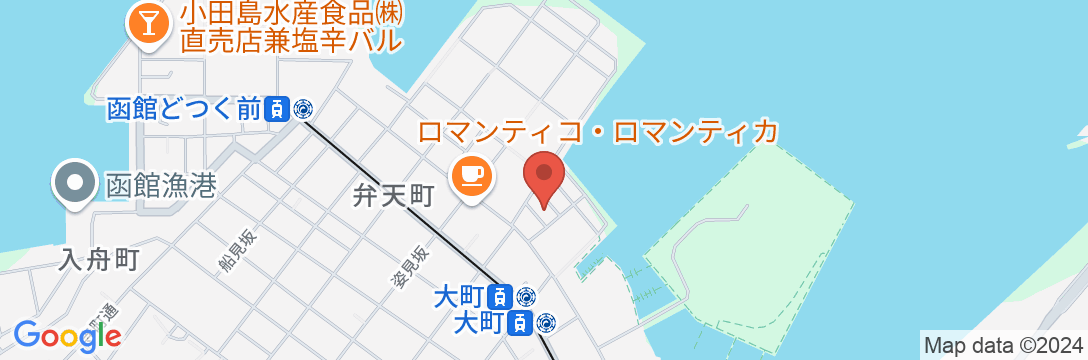 bay side 函館の地図