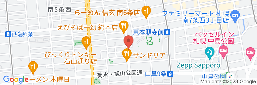 札幌★ペット可★近隣■P■個室★近隣P/民泊【Vacation STAY提供】の地図