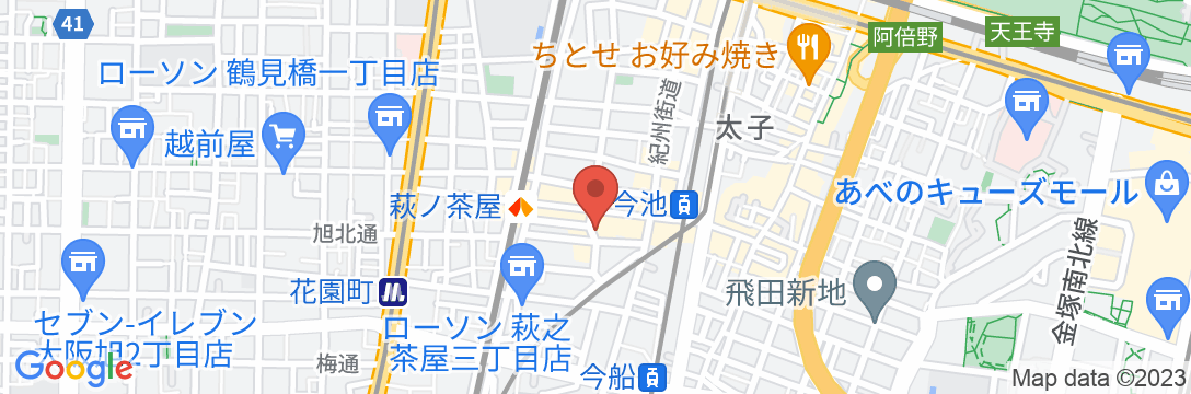 GUEST HOUSE OSAKA HAGINOCHAYA/民泊【Vacation STAY提供】の地図