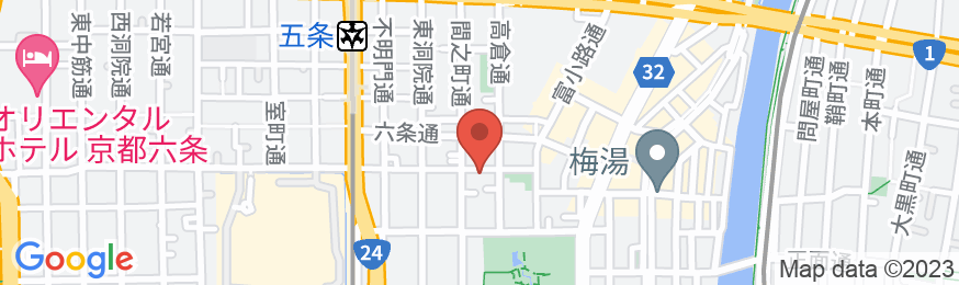京都駅から北へ徒歩10分【Vacation STAY提供】の地図