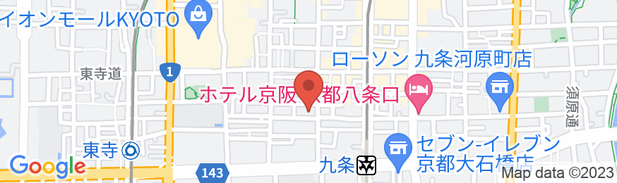 京都駅から南へ徒歩7分【Vacation STAY提供】の地図