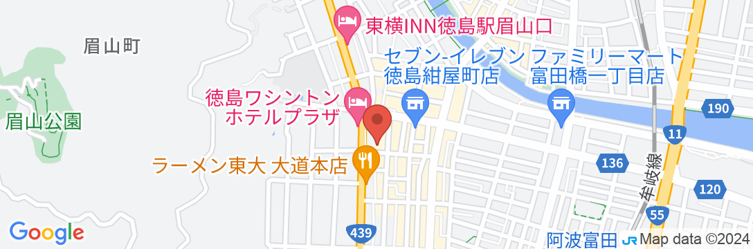 2LDK貸切 / WiFi完備 / 駐車場付 / 徳島市内繁/民泊【Vacation STAY提供】の地図