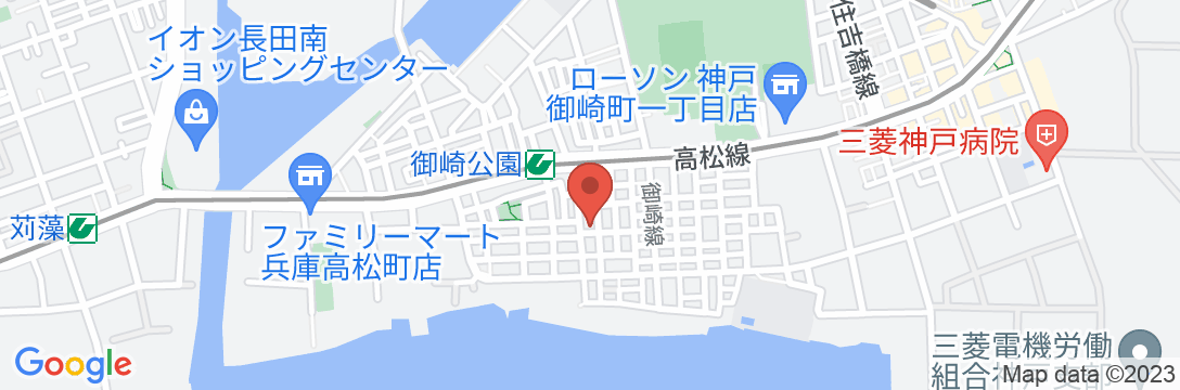 ノエビアスタジアム神戸まで徒歩5分/民泊【Vacation STAY提供】の地図