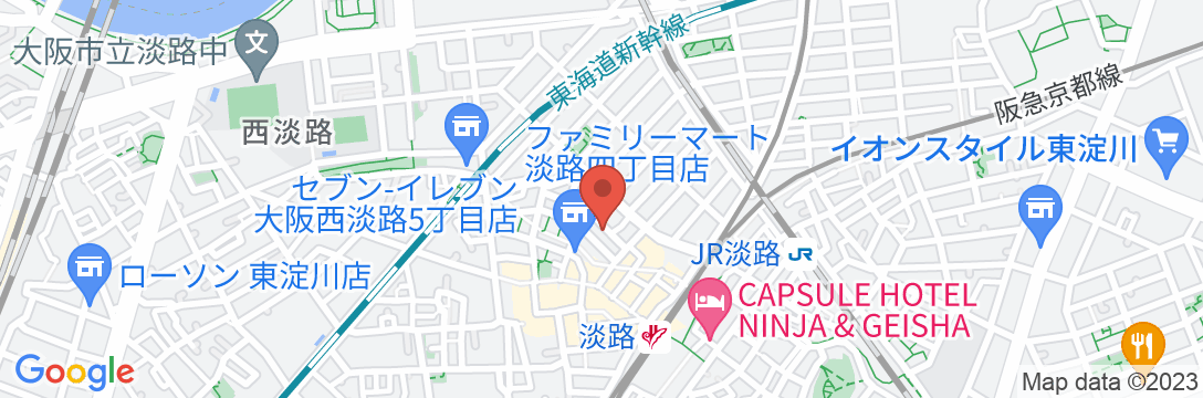 優宿@大阪淡路/民泊【Vacation STAY提供】の地図