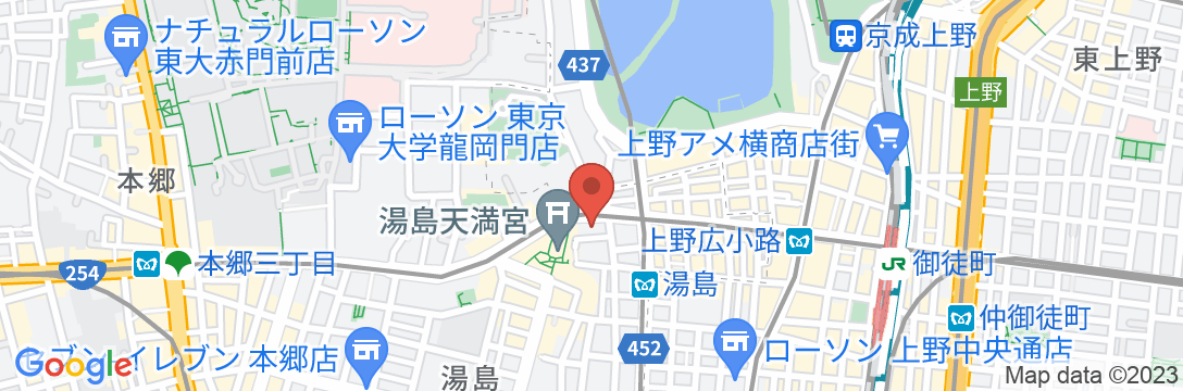 湯島駅徒歩1分/民泊【Vacation STAY提供】の地図