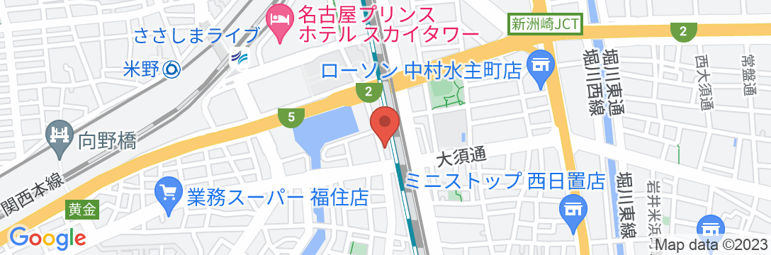 名古屋駅前/Hostel758/民泊【Vacation STAY提供】の地図