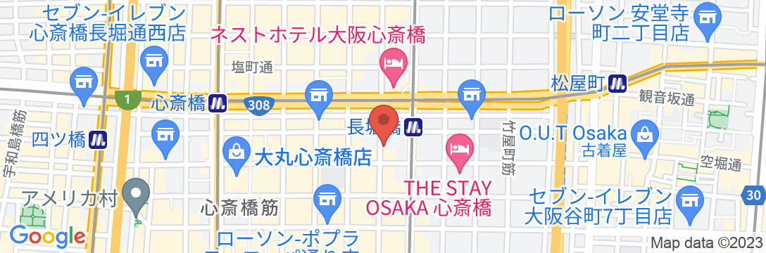 心斎橋M2/民泊【Vacation STAY提供】の地図