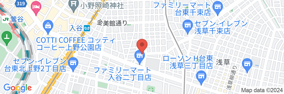 宿家入谷庵/民泊【Vacation STAY提供】の地図
