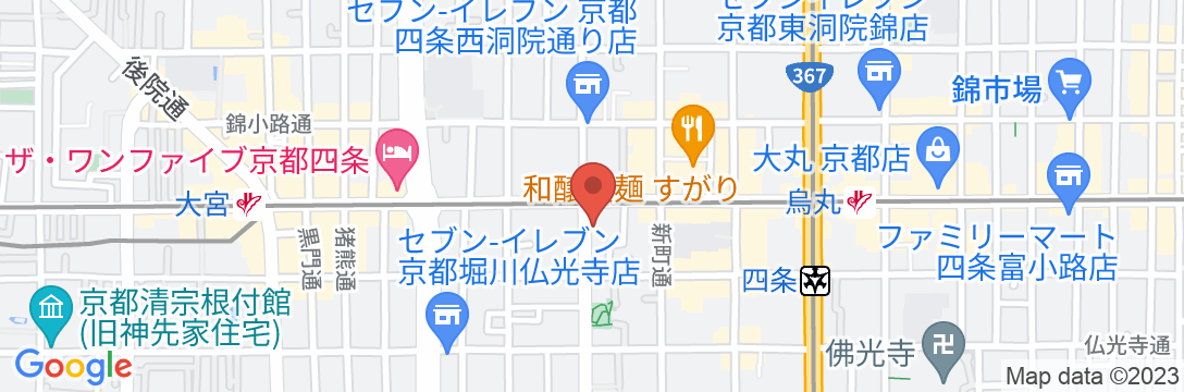 EN HOTEL Kyoto(エンホテル京都)の地図