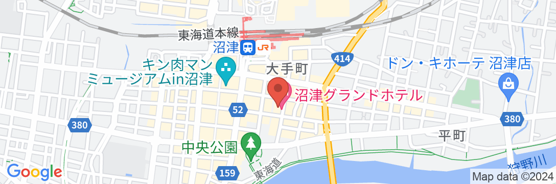 沼津グランドホテルの地図