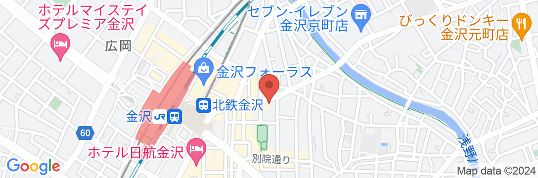 ホテルマイステイズ金沢キャッスルの地図