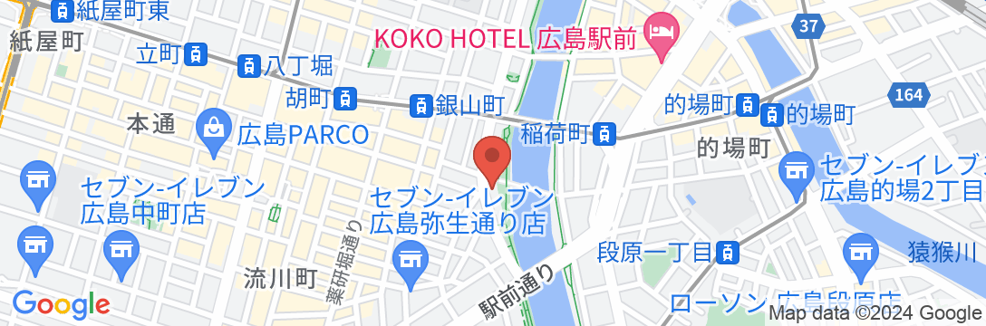 EN HOTEL Hiroshima(エンホテル広島)の地図