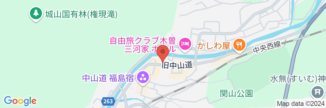 鍵旅館の地図