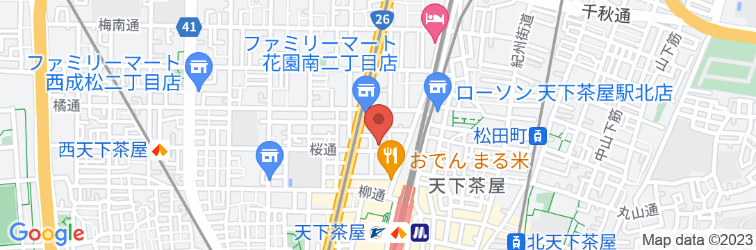 CITY HOTEL TENGACHAYA/民泊【Vacation STAY提供】の地図