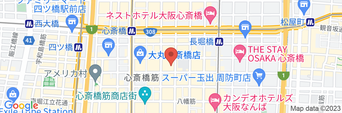 CITY HOTEL OSAKA SHINSAIBASHI /民泊【Vacation STAY提供】の地図