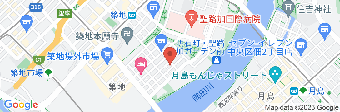 Spatium Ginza【Vacation STAY提供】の地図