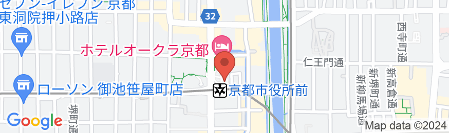 ホテルオークラ京都の地図