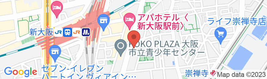 【新大阪駅 徒歩5分】関西の中心、新大阪。関西各方面へ簡単ア/民泊【Vacation STAY提供】の地図