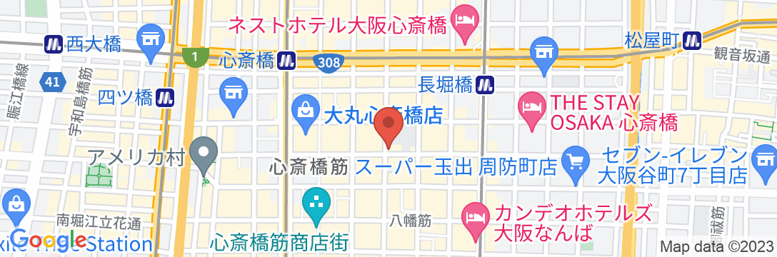 9別邸 大阪東心斎橋 MAISON DE 9【Vacation STAY提供】の地図