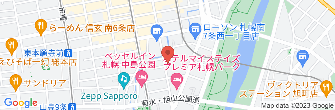ホテルクラッセステイ札幌の地図