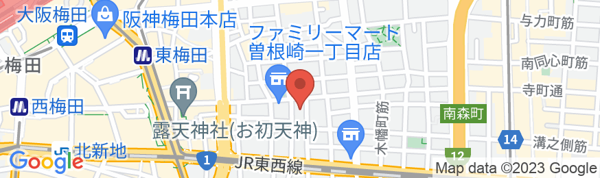 ホテルリブマックス梅田WESTの地図