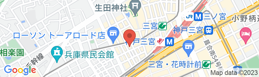神戸レディススパの地図