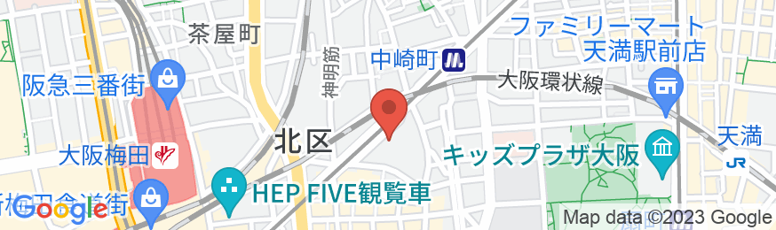 イビスバジェット 大阪梅田の地図