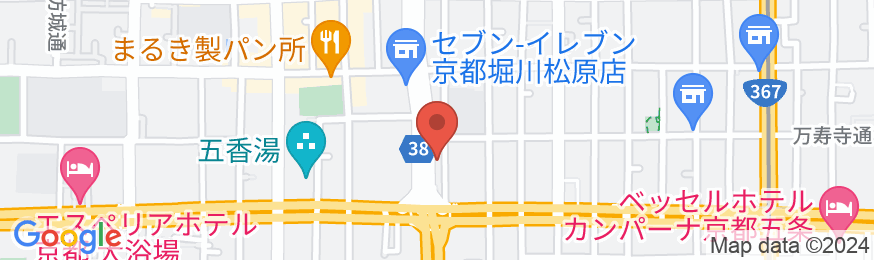 アーバンホテル京都五条プレミアムの地図