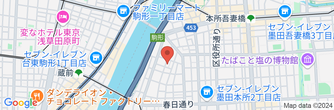 PLAYSIS ASAKUSAの地図