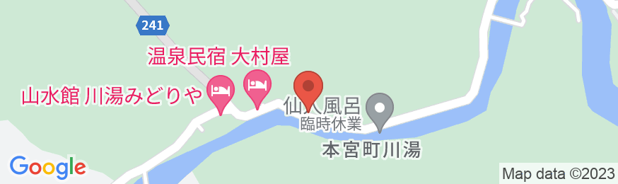 川湯温泉 旅の宿 しばの地図