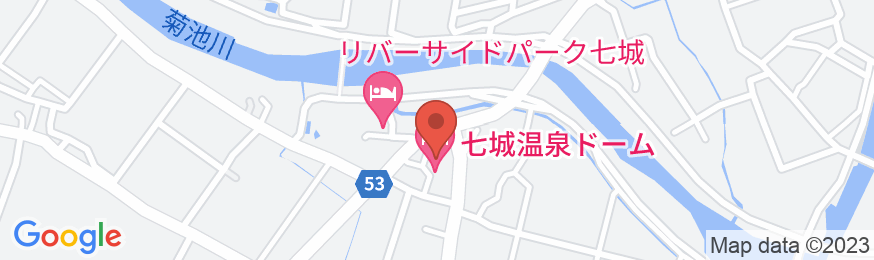 七城温泉ドームの地図