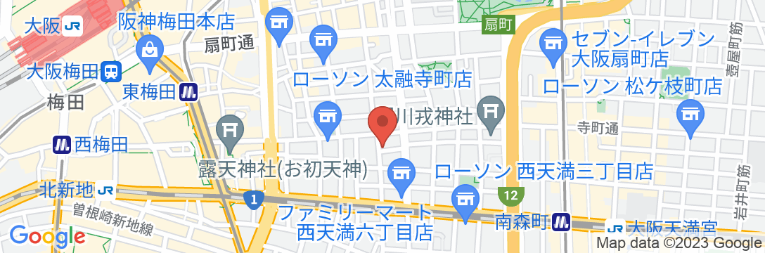 HOTEL BLUEの地図